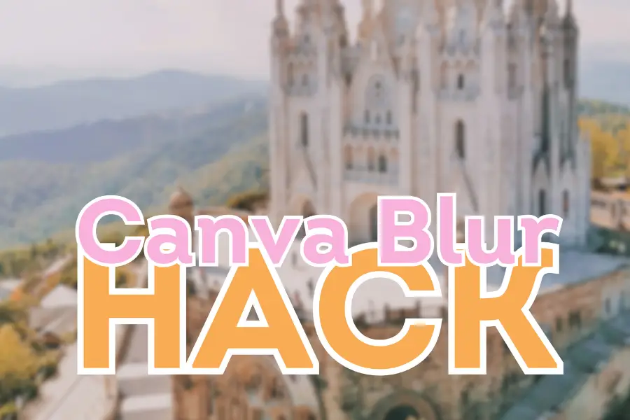 A blurred image to show the Canva blur hack